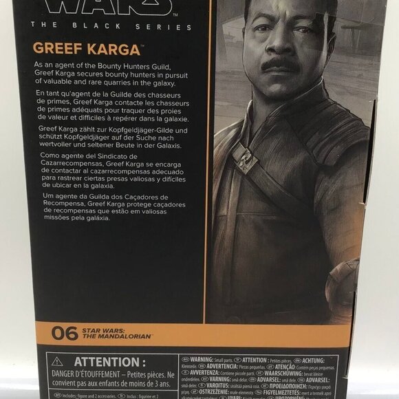 Star Wars The Black Series The Mandalorian Greef Karga 6" Action Figure - Picture 3 of 3